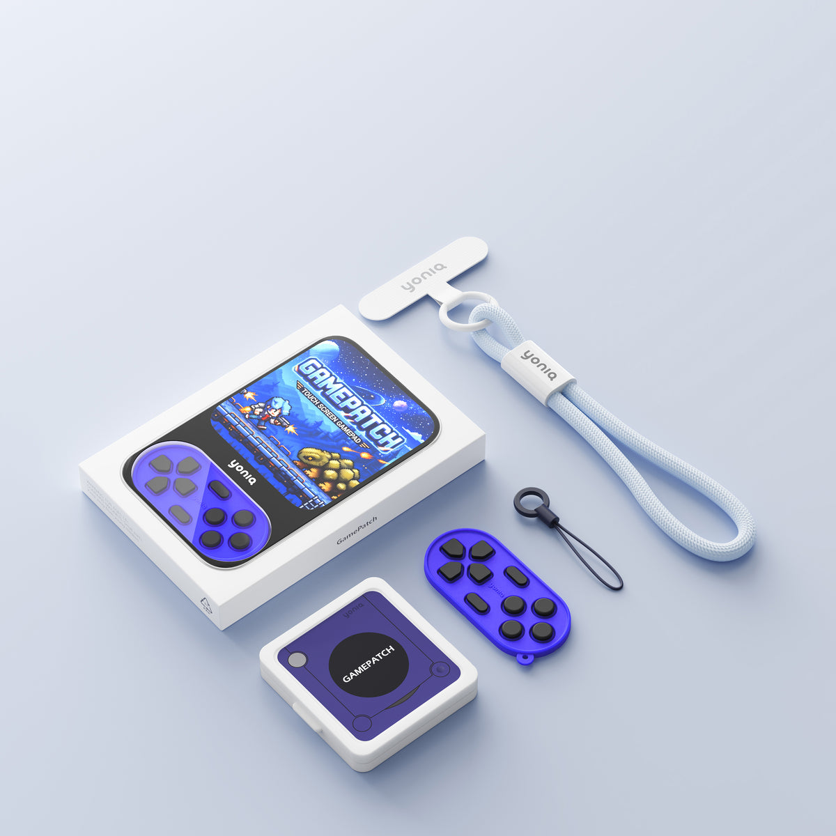 yoniq GamePatch Indigo Purple – Mobile Touchscreen Gamepad