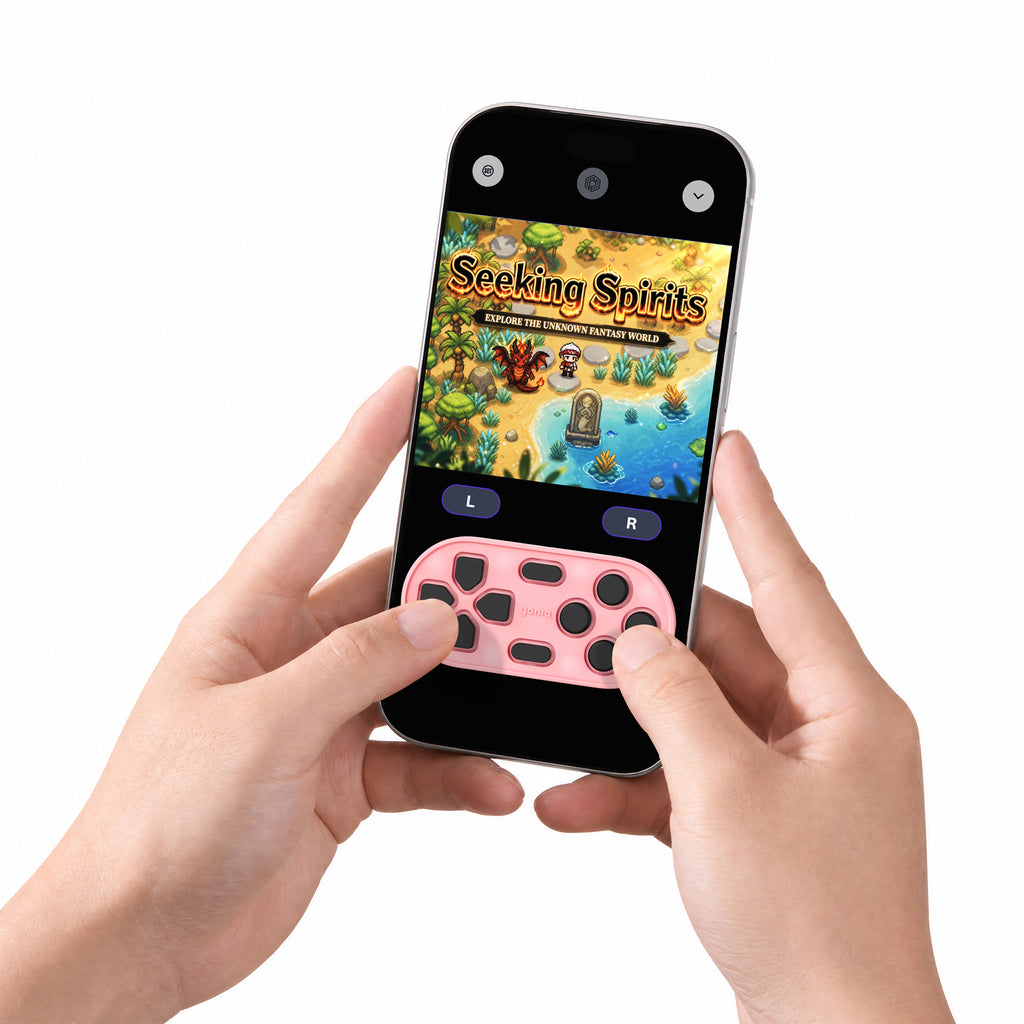 yoniq GamePatch Cherry Blossom Pink – Mobile Touchscreen Gamepad