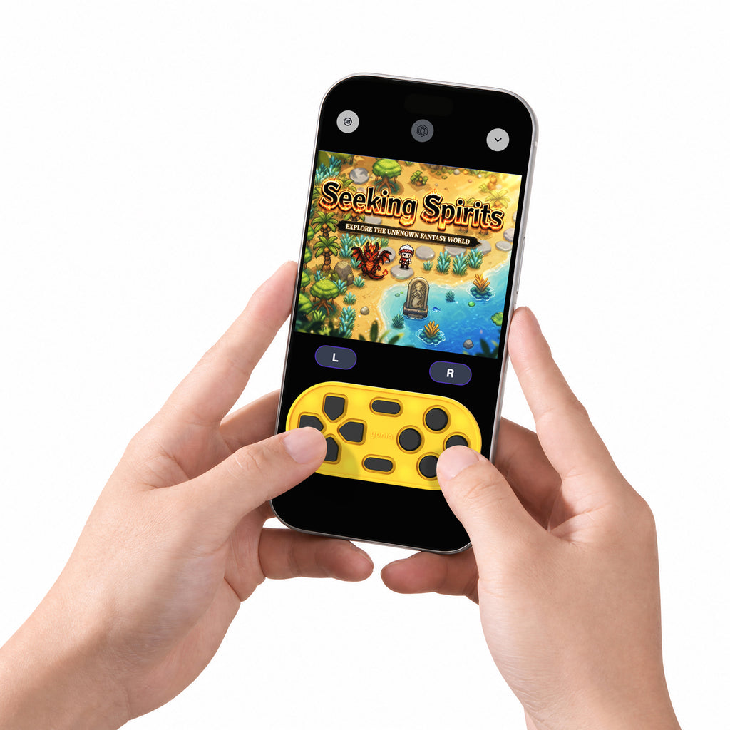 yoniq GamePatch Dandelion Yellow – Mobile Touchscreen Gamepad