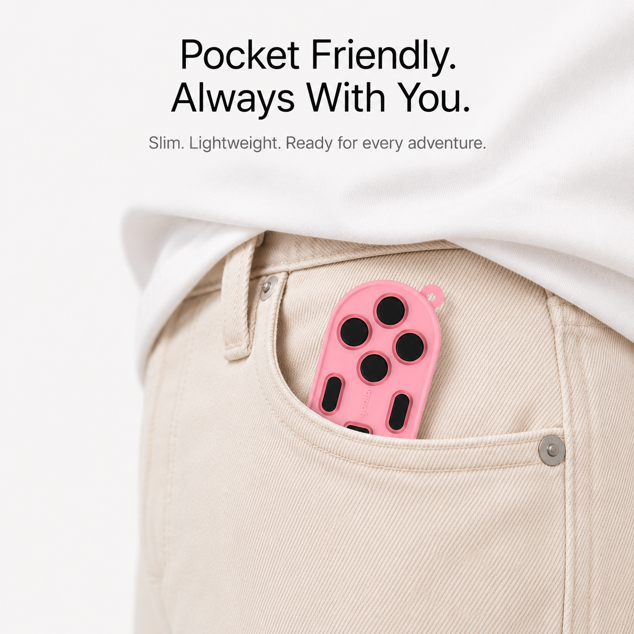 yoniQ GamePatch Pink Reusable Stick-On Gaming Buttons for Mobile Phones