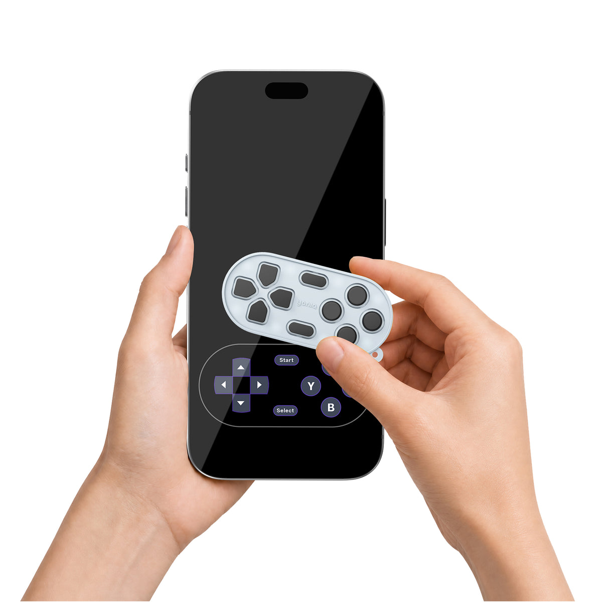 yoniq GamePatch Retro Gray – Mobile Touchscreen Gamepad