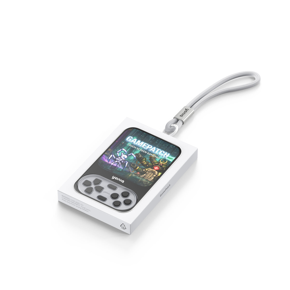 yoniq GamePatch Retro Gray – Mobile Touchscreen Gamepad