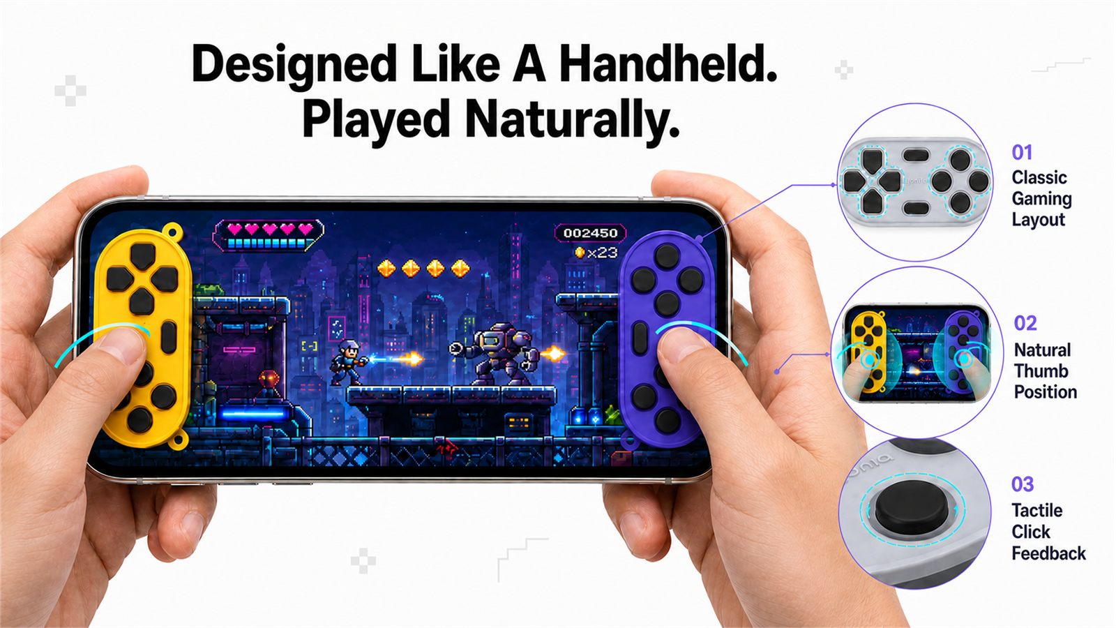 GamePatch turns a phone into a compact handheld gaming setup