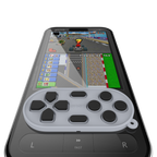 yoniQゲームパッド グレー 繰り返し貼れるスマホ用ゲームボタン
