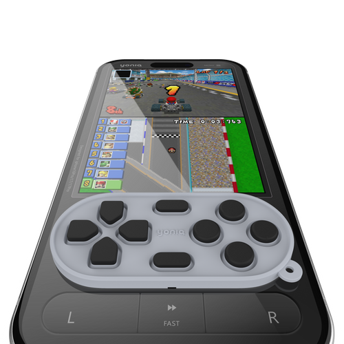 yoniQ GamePatch Gray Reusable Stick-On Gaming Buttons for Mobile Phones