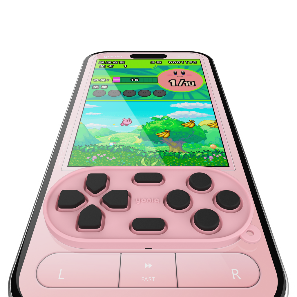 yoniQ GamePatch Pink Reusable Stick-On Gaming Buttons for Mobile Phones