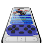 yoniQ ゲームパッチ ブルー 再利用可能 貼り付け式 ゲーミングボタン（スマホ用）