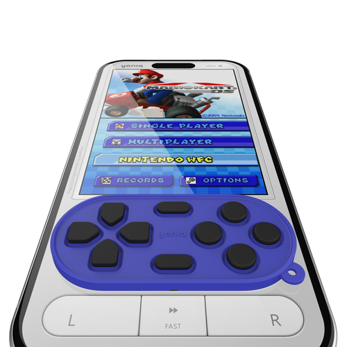 yoniQ GamePatch Blue Reusable Stick-On Gaming Buttons for Mobile Phones