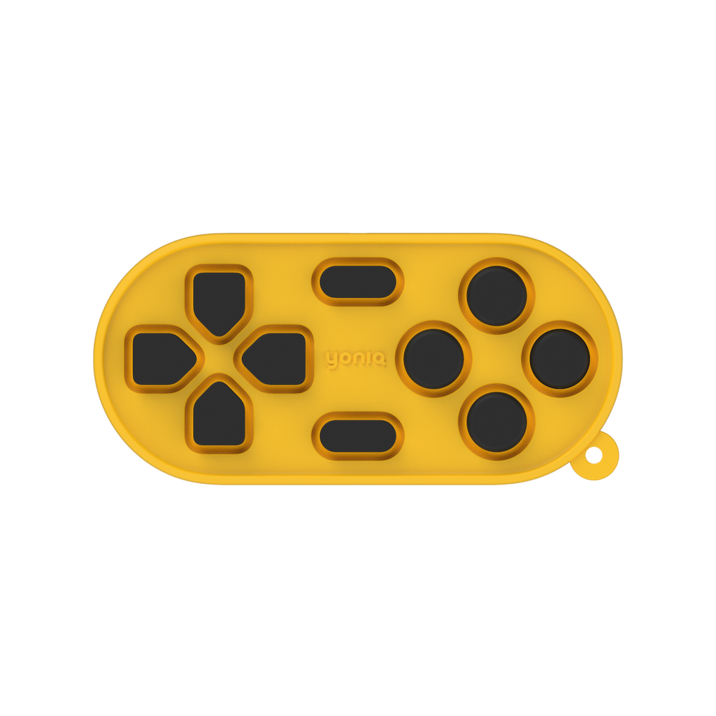 yoniQ GamePatch Yellow Reusable Stick-On Gaming Buttons for Mobile Phones