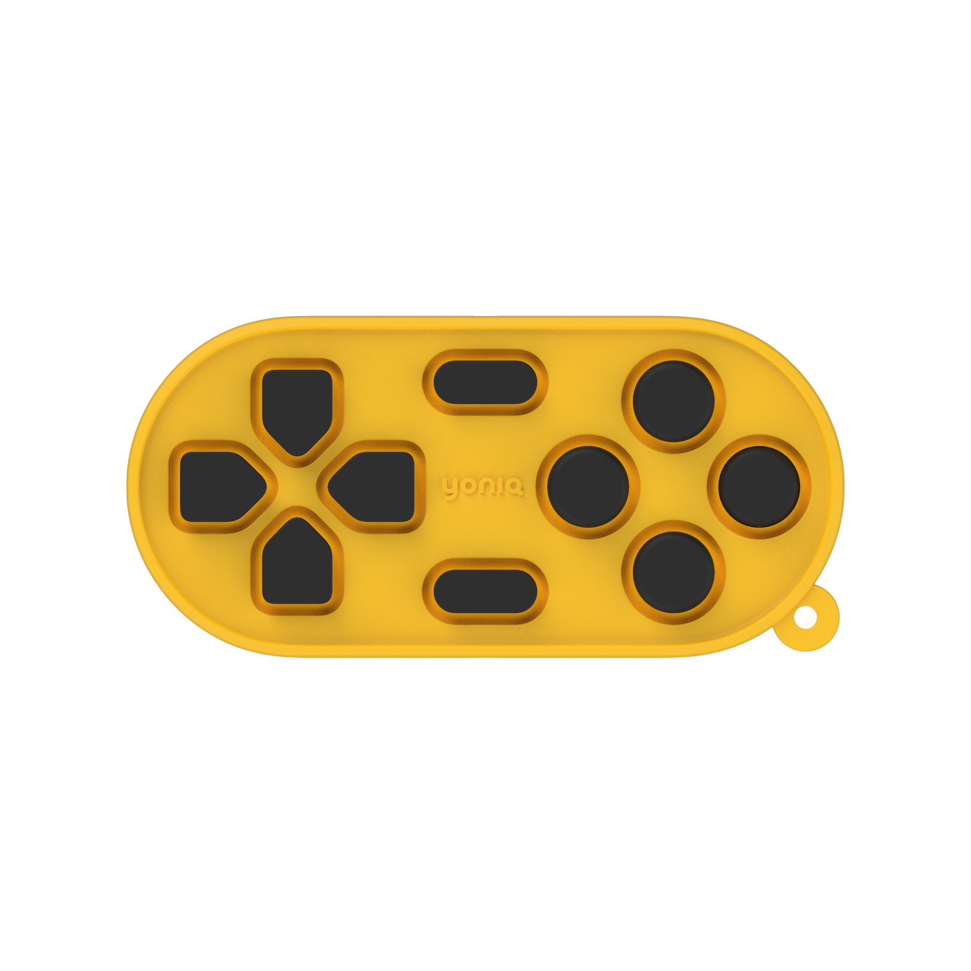 yoniQ GamePatch Yellow Reusable Stick-On Gaming Buttons for Mobile Phones