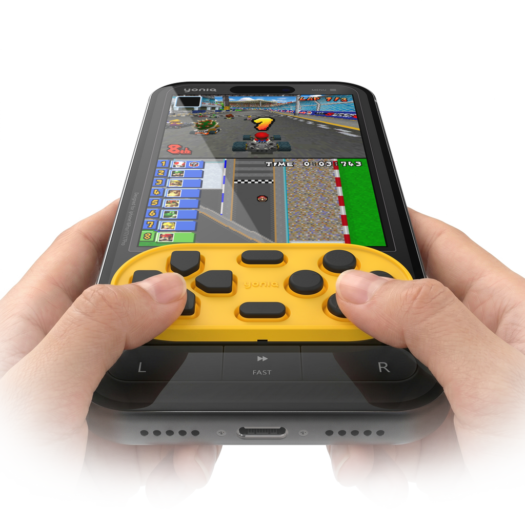 yoniQ GamePatch Blue Reusable Stick-On Gaming Buttons for Mobile Phones