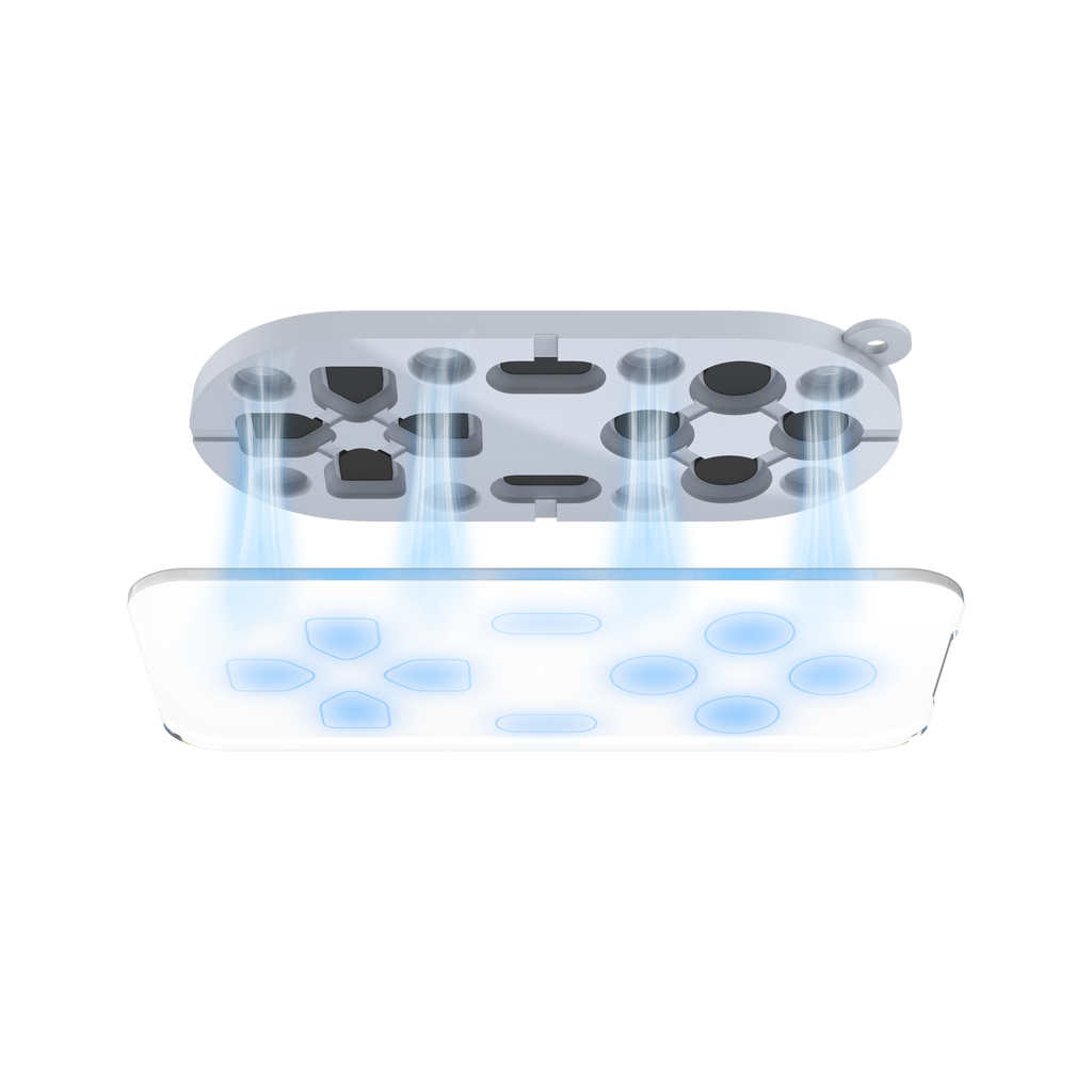 yoniQ GamePatch Gray Reusable Stick-On Gaming Buttons for Mobile Phones