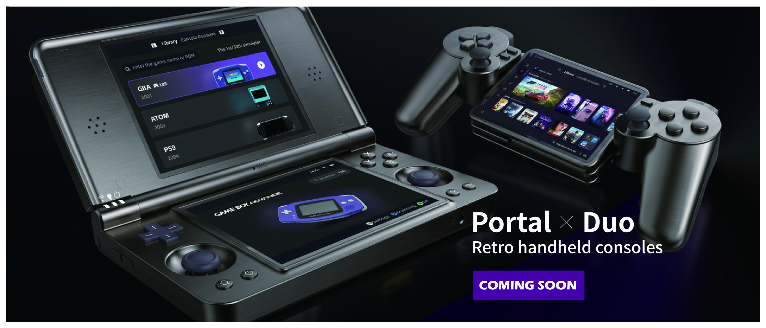 Portal Duo retro handheld consoles