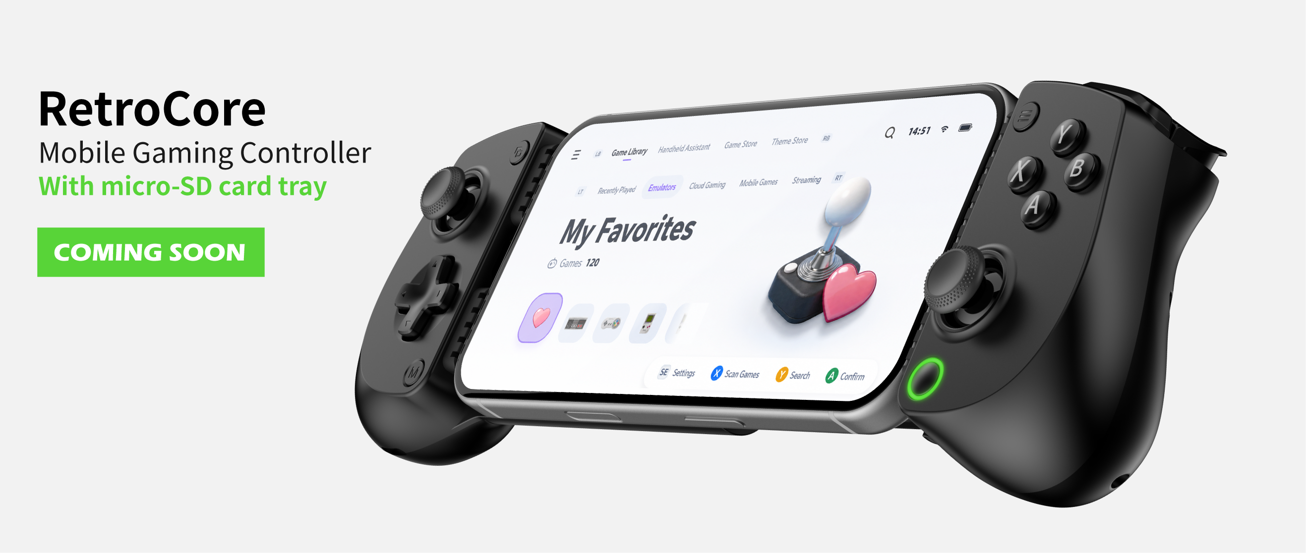 RetroCore mobile gaming controller
